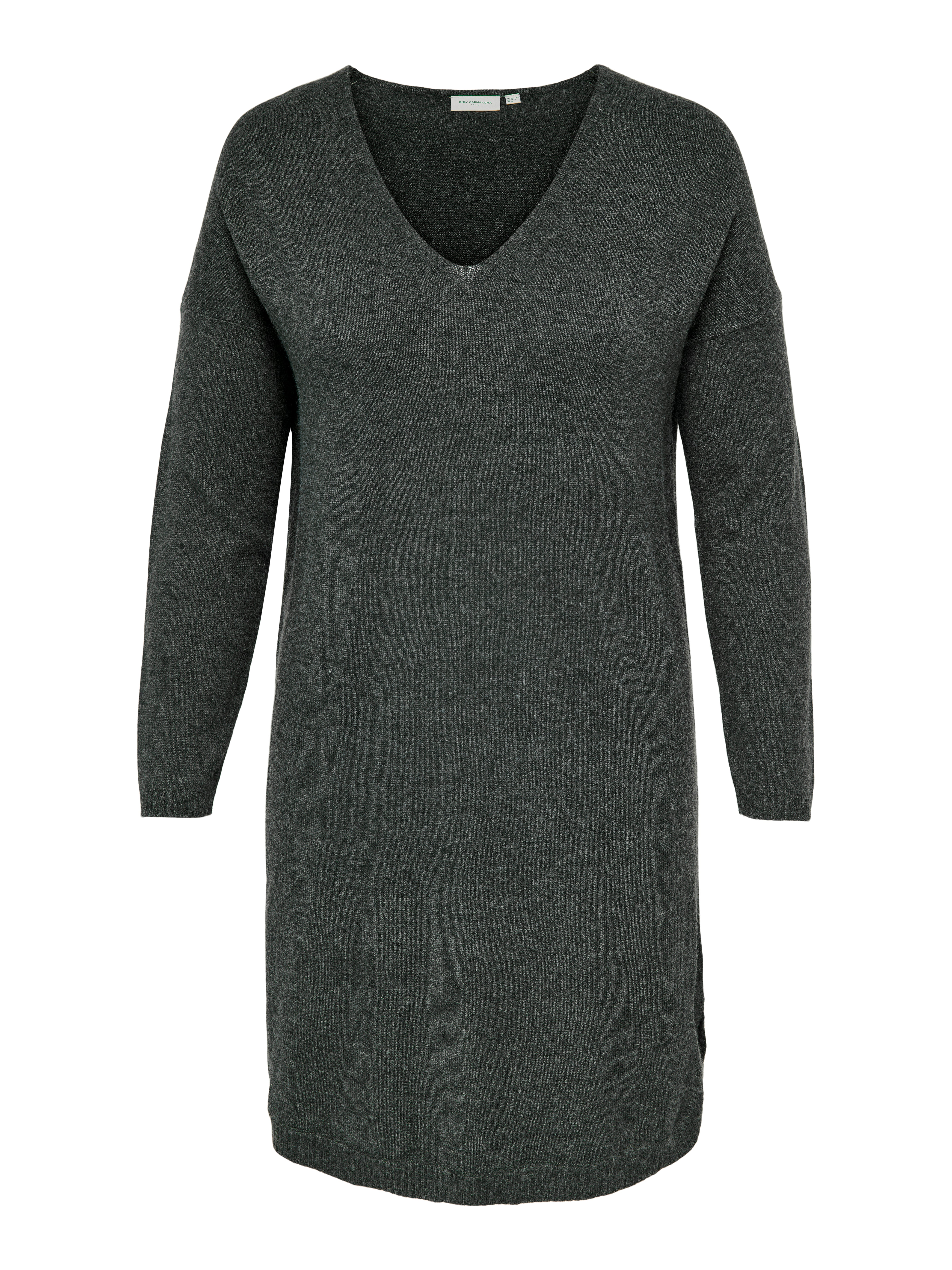 dress | Grey Long Fit Regular Dark ONLY® | V-Neck