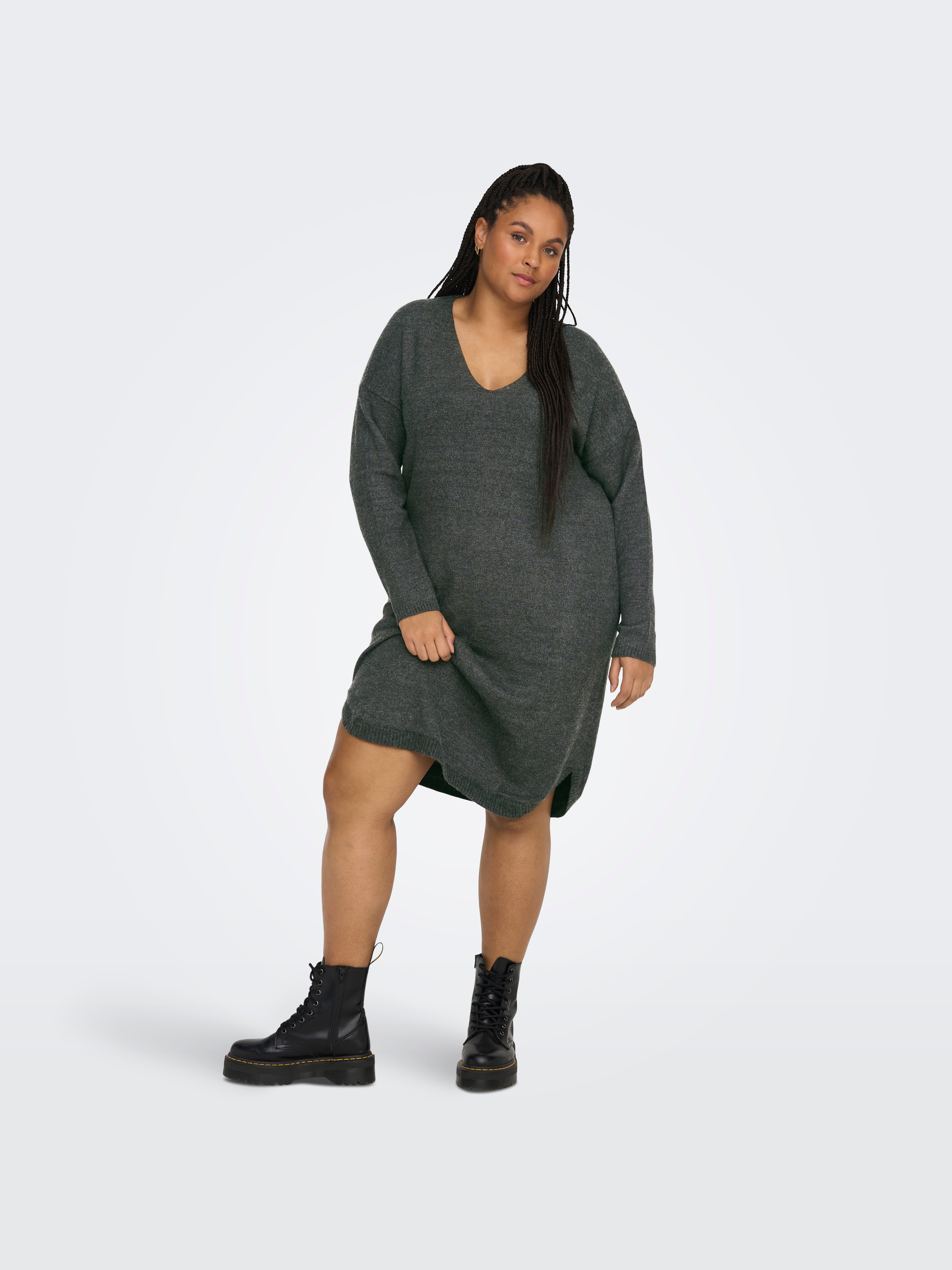 Oversized jumper dress plus hot sale size