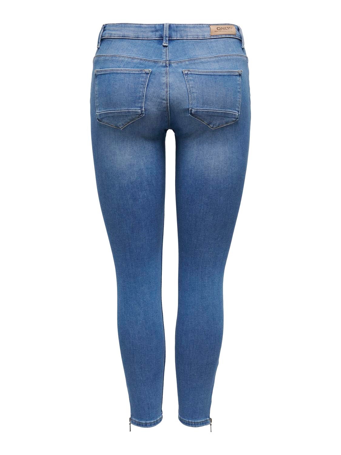 ONLY Jeans Skinny Fit Taille moyenne -Light Medium Blue Denim - 15278378