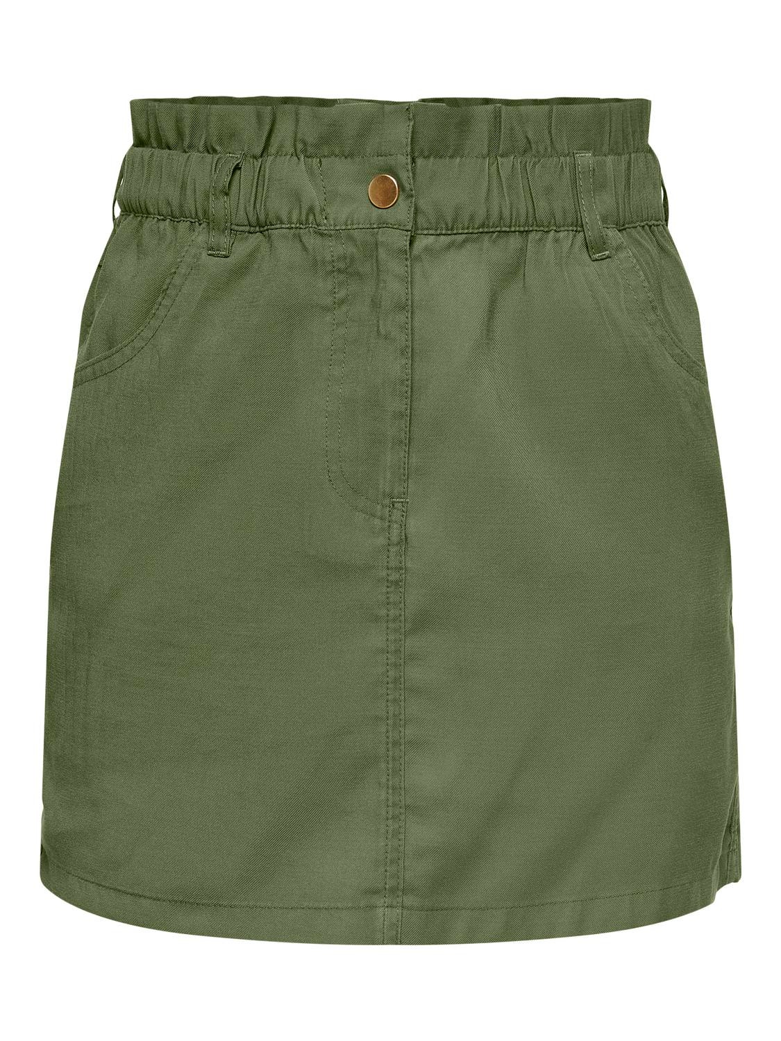 ONLY High waist Short skirt -Four Leaf Clover - 15278697