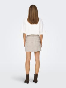 ONLY Mini Cargo Skirt -Pumice Stone - 15278697