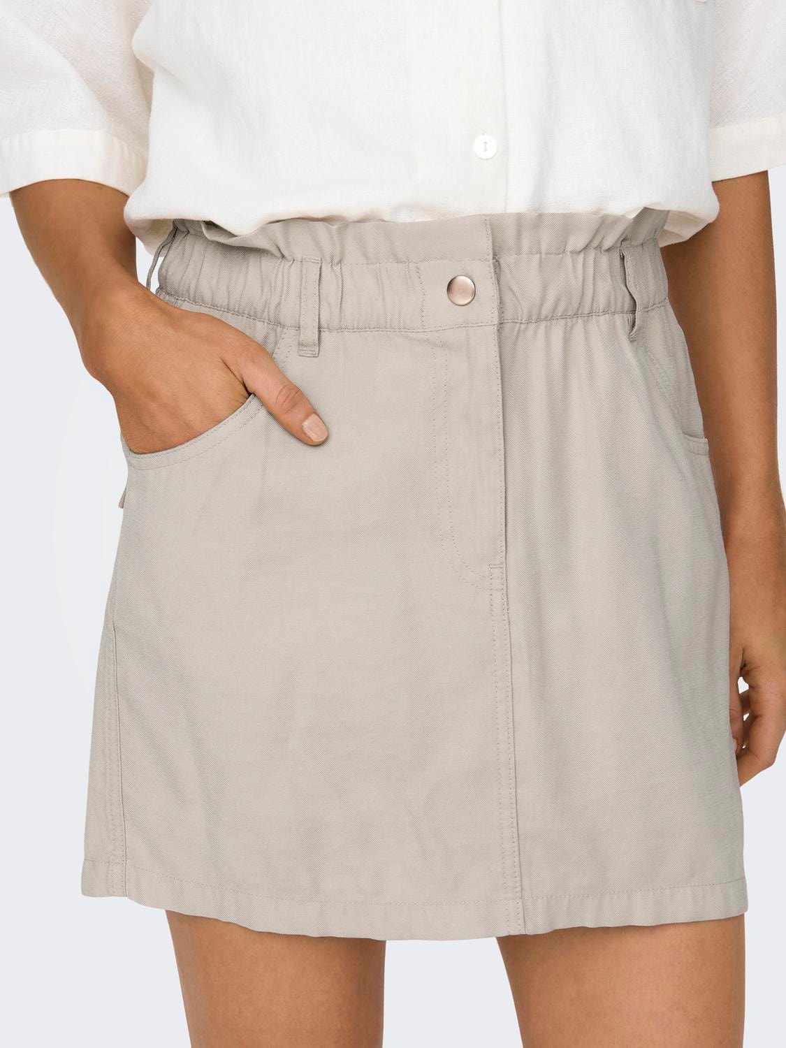 ONLY Mini Cargo Skirt -Pumice Stone - 15278697