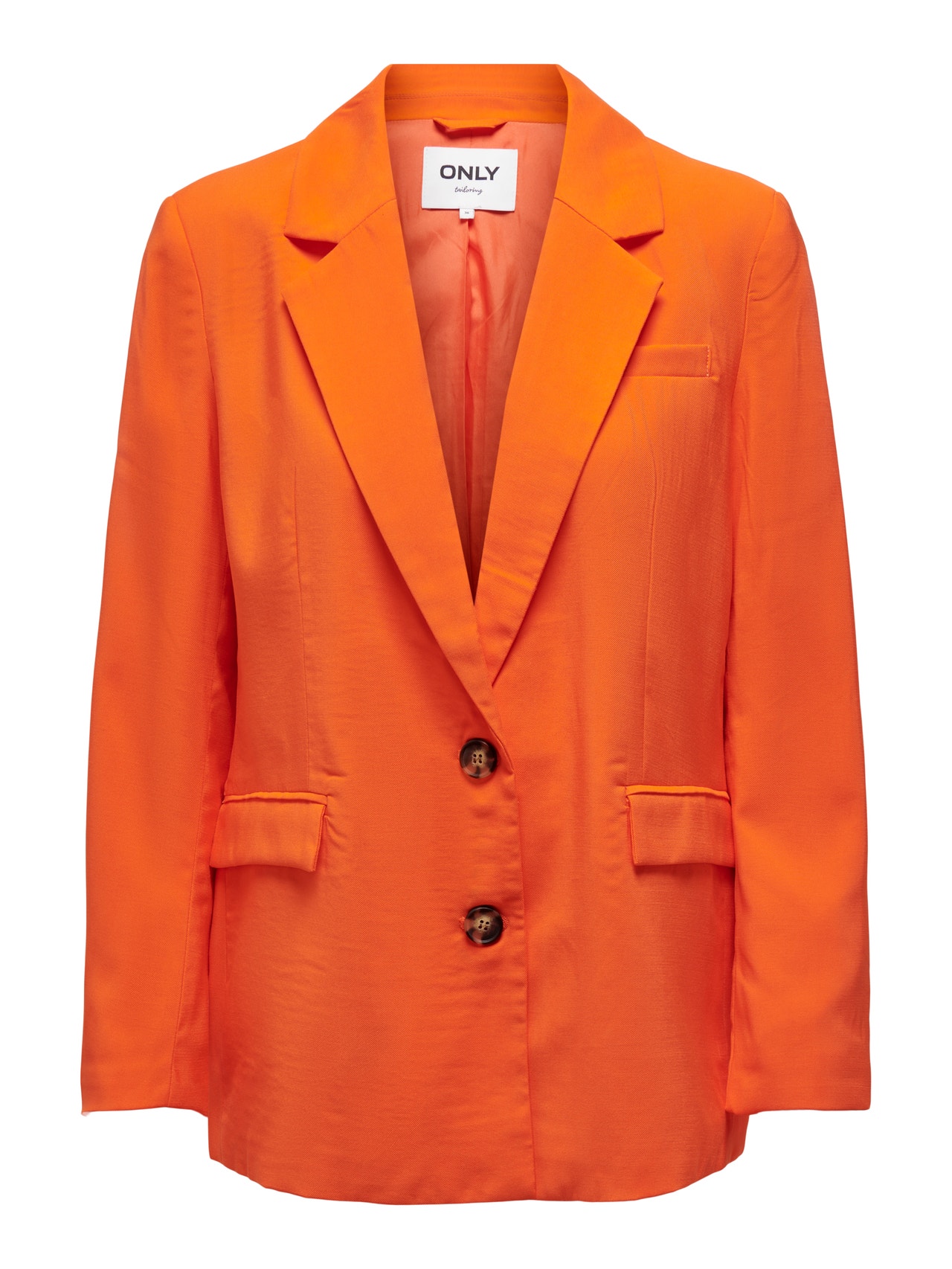 ONLY Loose Fit Notch lapel Blazer -Flame - 15278698