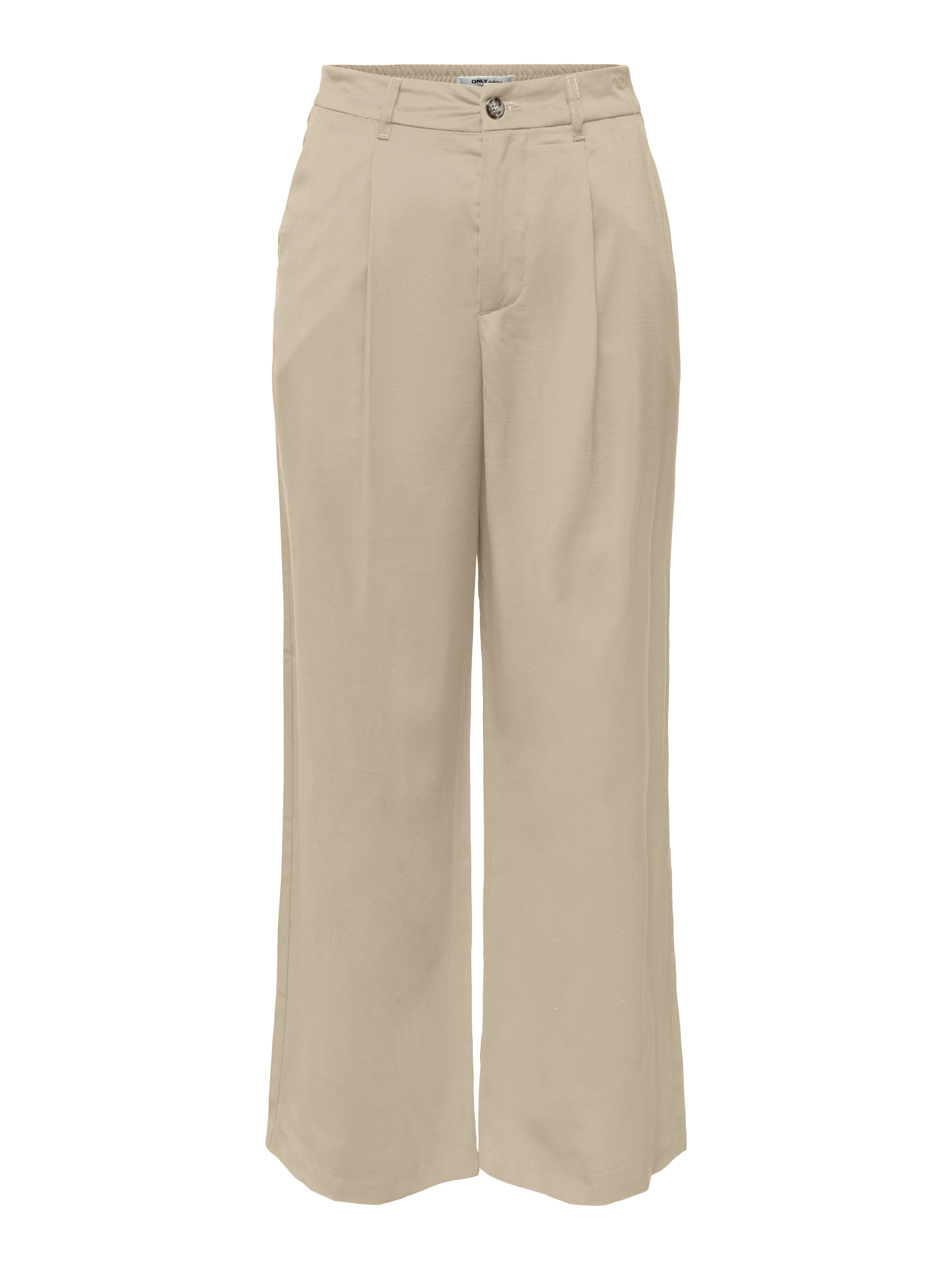 Straight Fit High waist Trousers | Beige | ONLY®