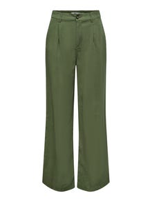 ONLY High waisted Straight Pants -Four Leaf Clover - 15278699
