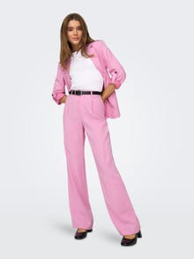 ONLY High waisted Straight Pants -Begonia Pink - 15278699