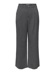 ONLY Pantalones Corte straight Cintura alta -Magnet - 15278699