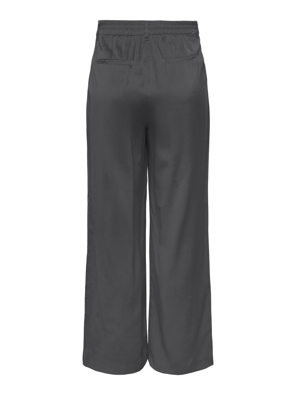 ONLY Pantalones Corte straight Cintura alta -Magnet - 15278699