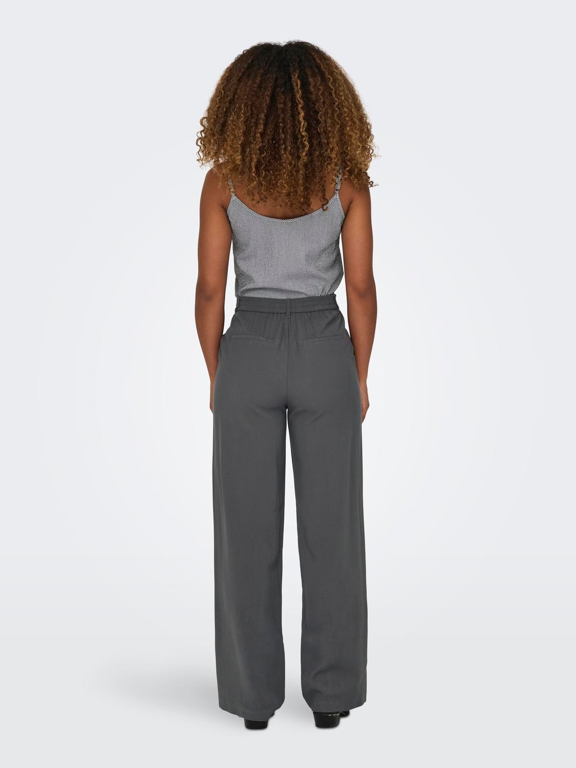 ONLY High waisted Pants -Magnet - 15278699