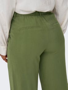 ONLY Pantalones Corte straight Cintura alta -Capulet Olive - 15278699