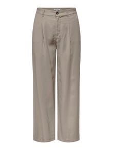 ONLY Pantalones Corte straight Cintura alta -Pure Cashmere - 15278699