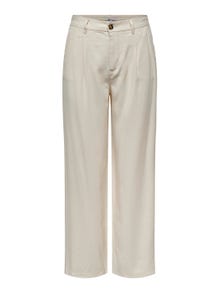 ONLY Pantalones Corte straight Cintura alta -Birch - 15278699