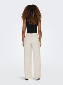 ONLY Pantalons Straight Fit Taille haute -Birch - 15278699