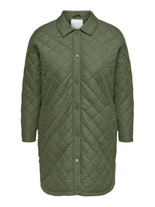 ONLY Spread collar Curve Coat -Four Leaf Clover - 15278709