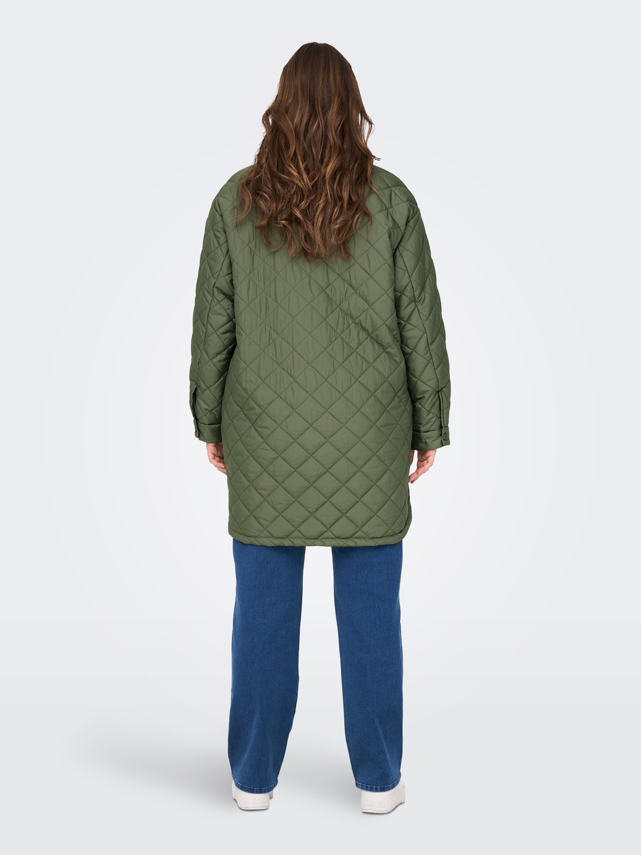 ONLY CUrvy Quilted Shacket -Four Leaf Clover - 15278709