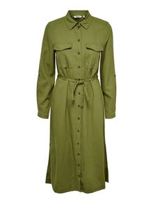 ONLY Midi Shirt dress -Olive Branch - 15278720