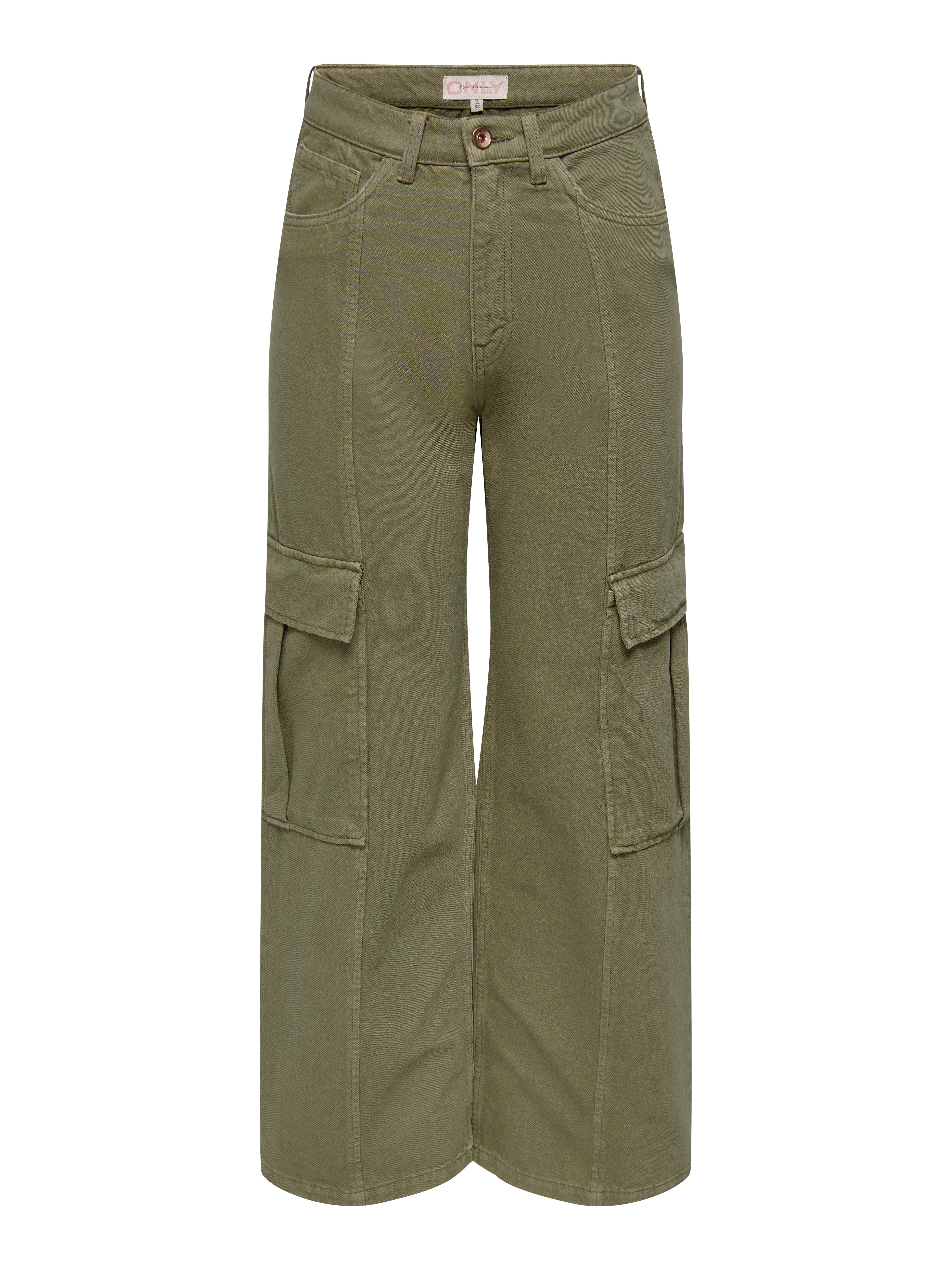 Parker High Waist Wide Leg Cargo Trousers in Light Blue | Oh Polly