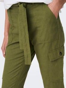 ONLY Cargo Schnitt Hohe Taille Hose -Olive Branch - 15278728