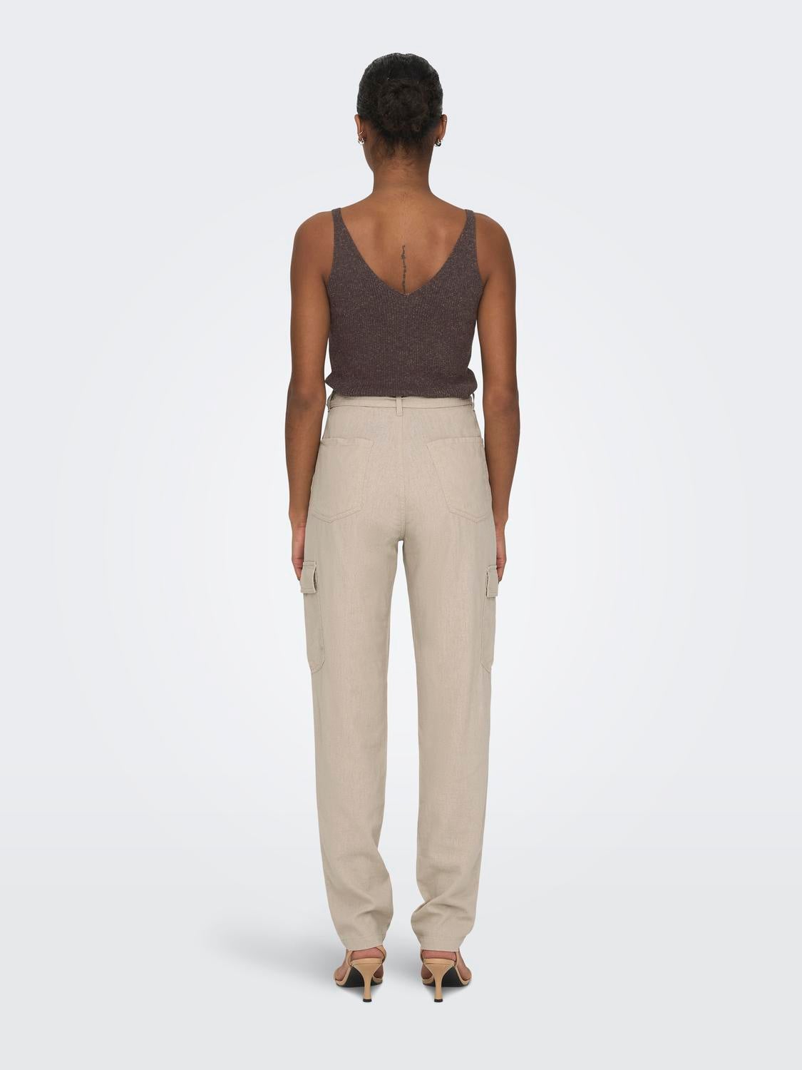 Tan high 2024 waisted pants