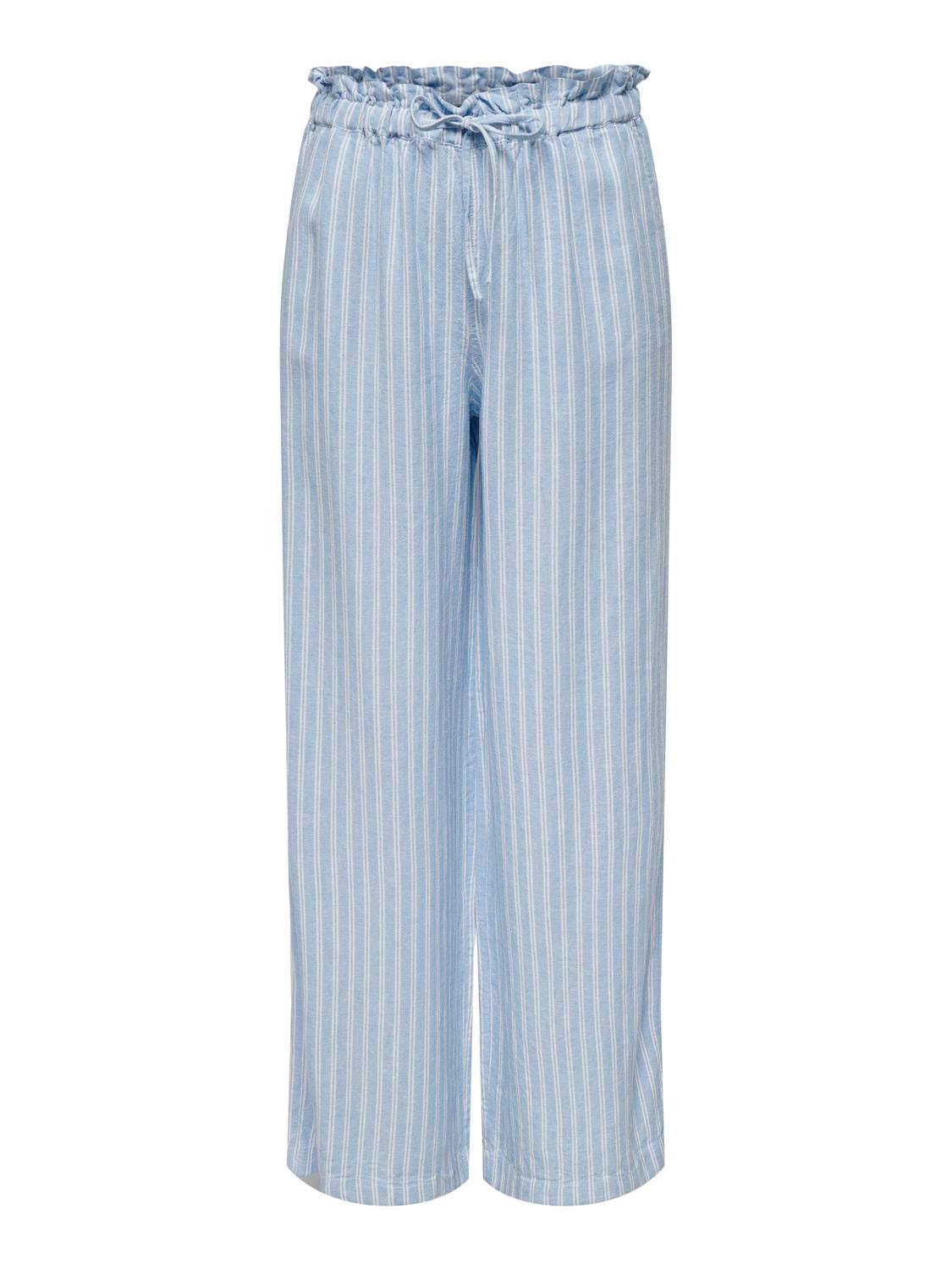 ONLY Krój wide leg Spodnie -Blissful Blue - 15278730