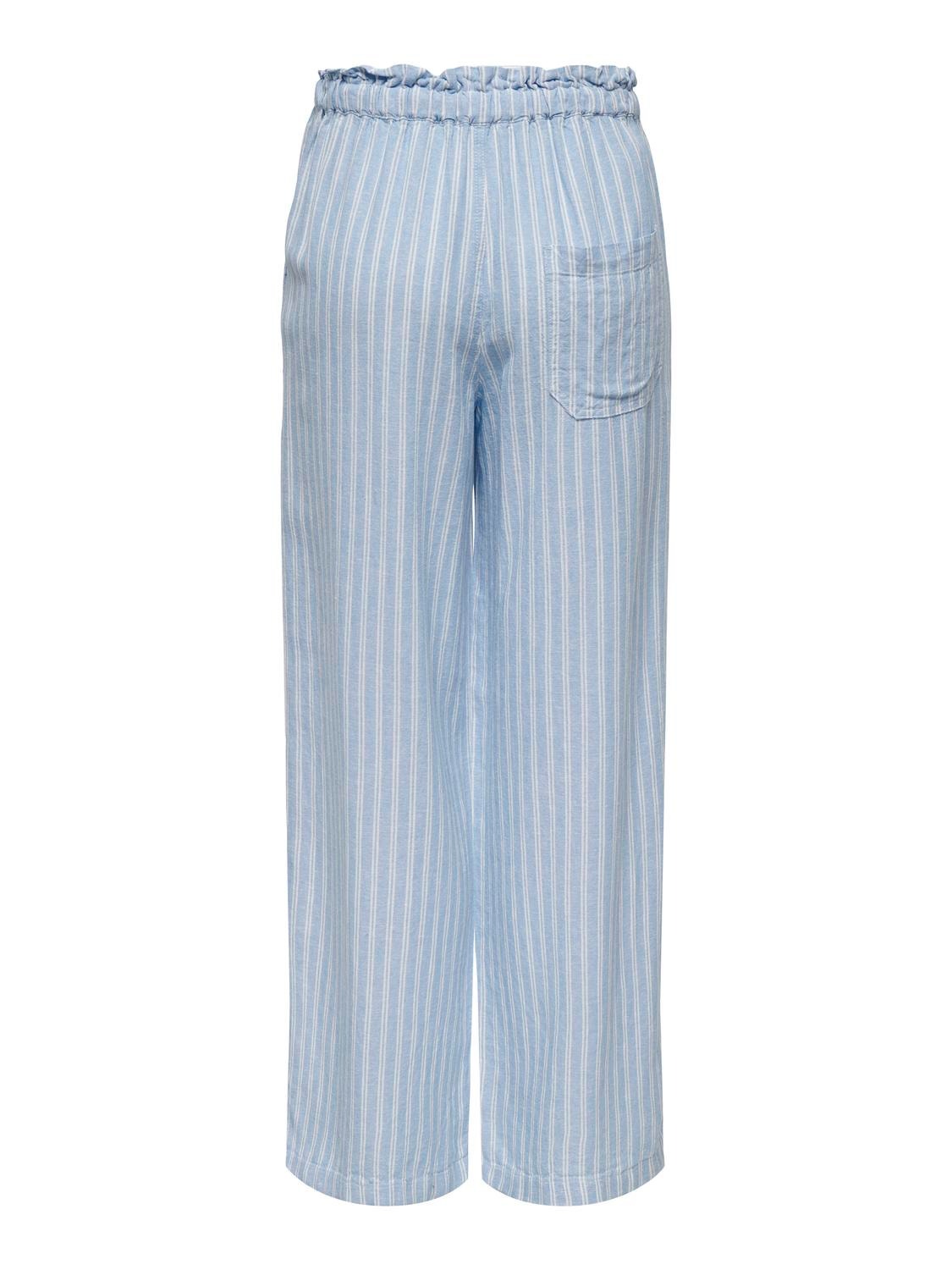 ONLY Pantalones Corte wide leg -Blissful Blue - 15278730