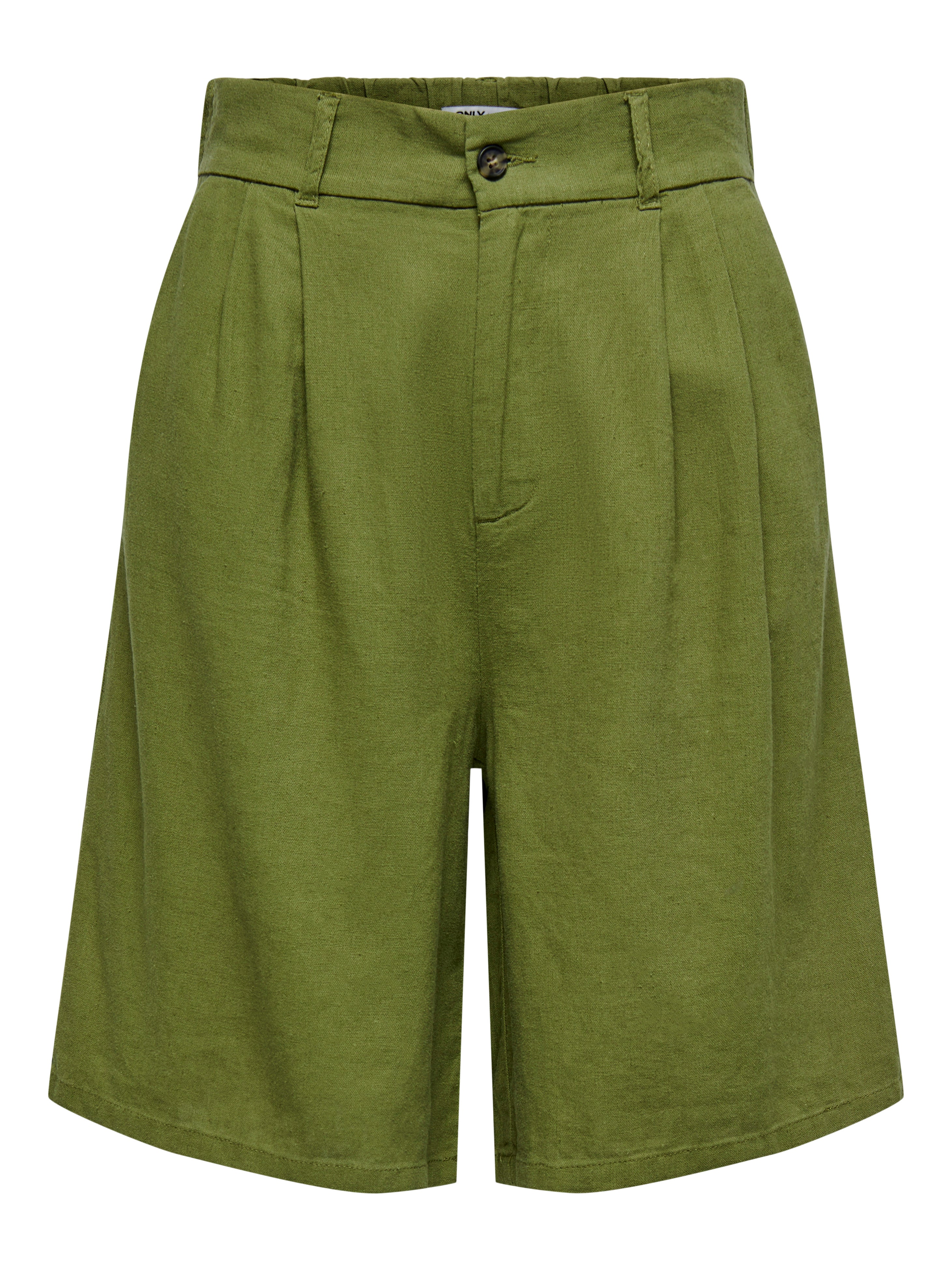 High waisted olive green sales shorts