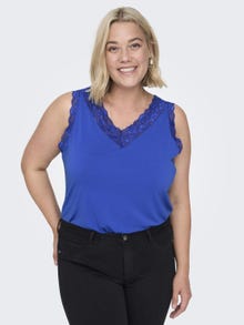 ONLY Curvy sleeveless top -Victoria Blue - 15278812