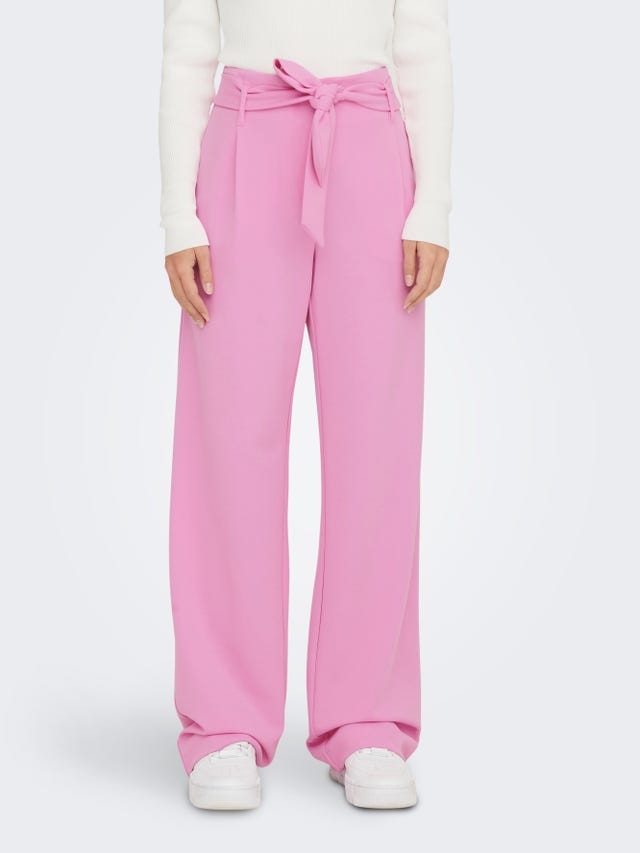 ONLY Straight Fit High waist Trousers - 15278837