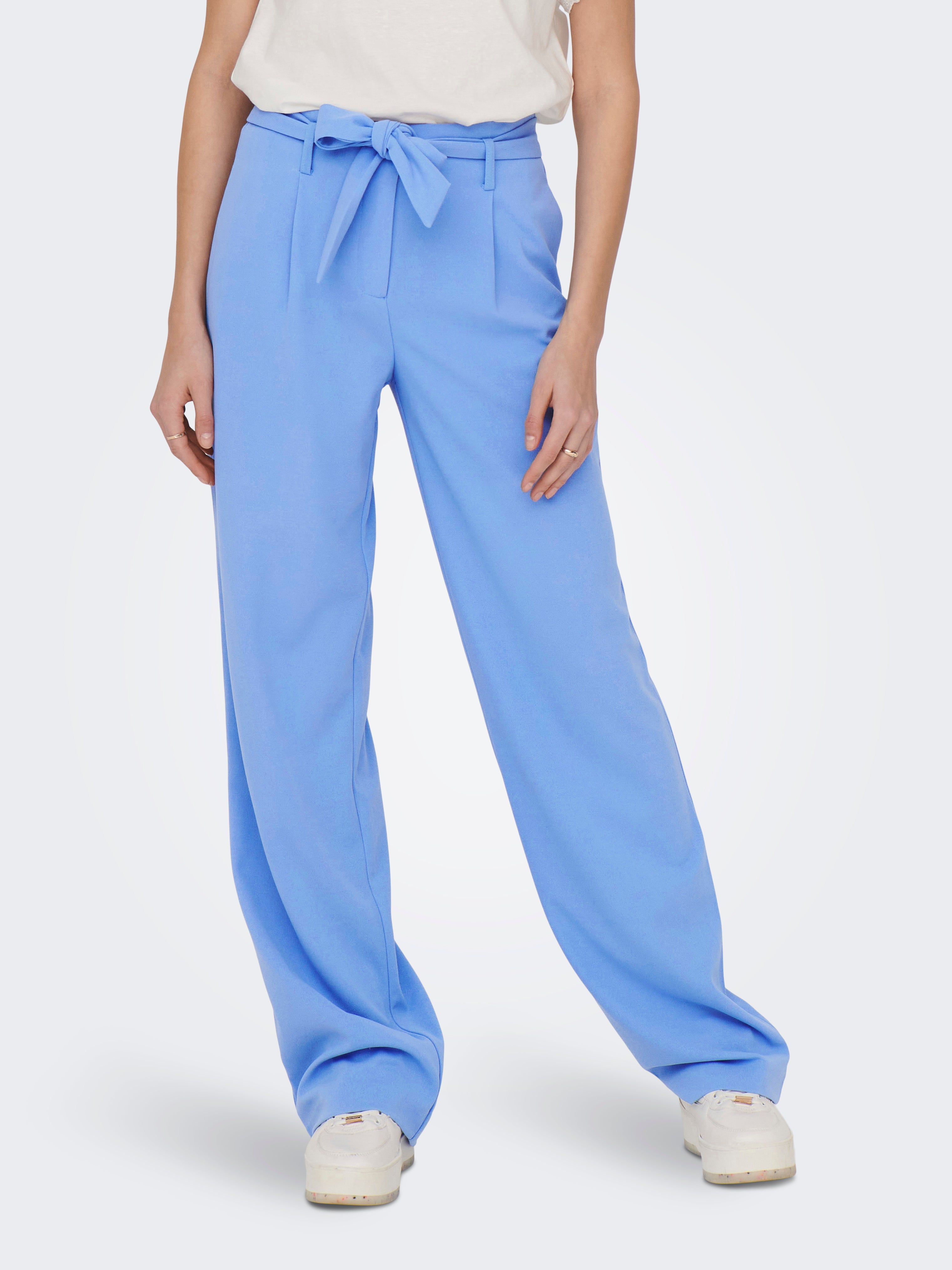 Onlcarolina Gerade Geschnitten Hose Mit Weitem Beinschnitt