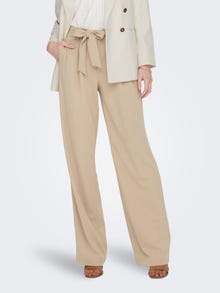 ONLY Straight Fit Bukser With Belt -Oxford Tan - 15278837