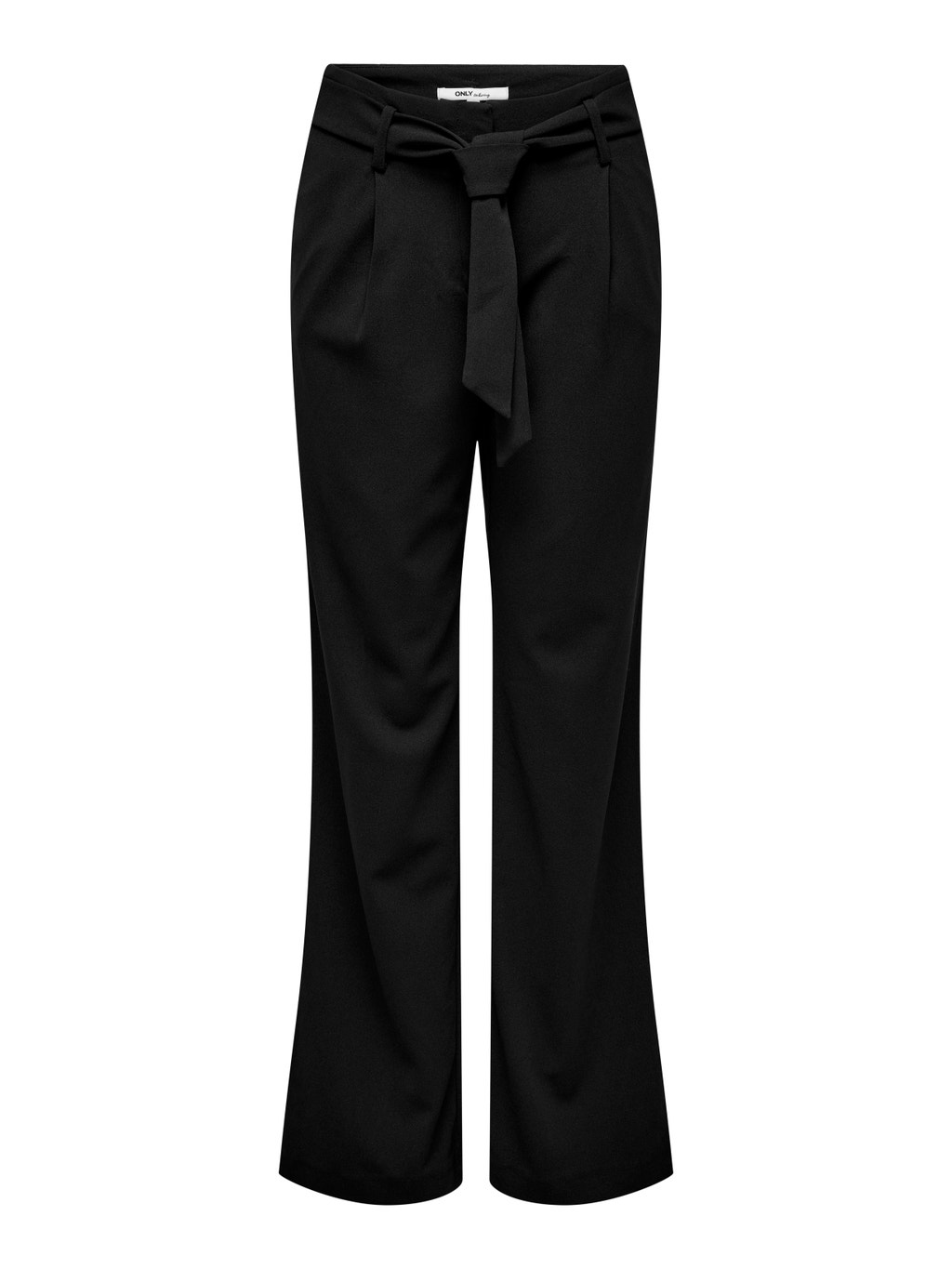 Straight Fit Bukser With Belt Black ONLY straight-fit-bukser-with-belt-black-only