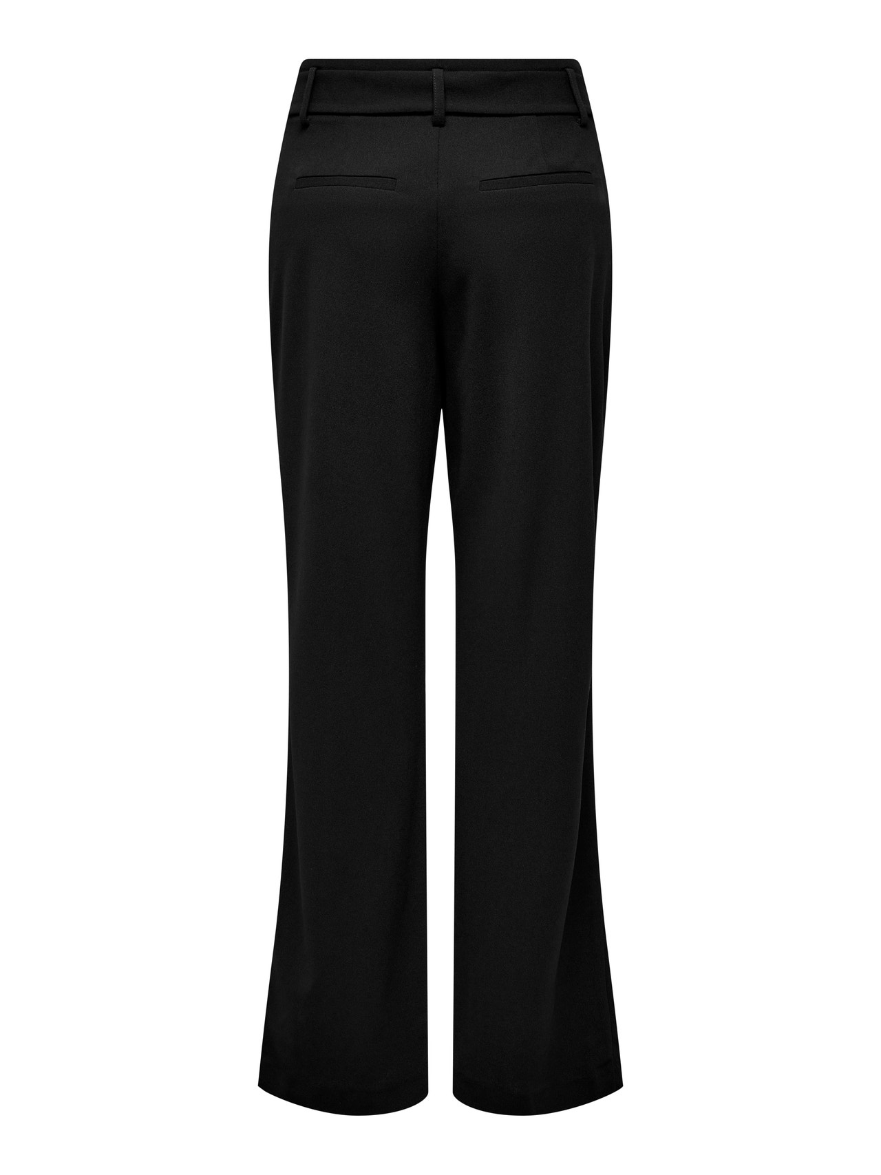 ONLY Pantalones Corte straight Cintura alta -Black - 15278837