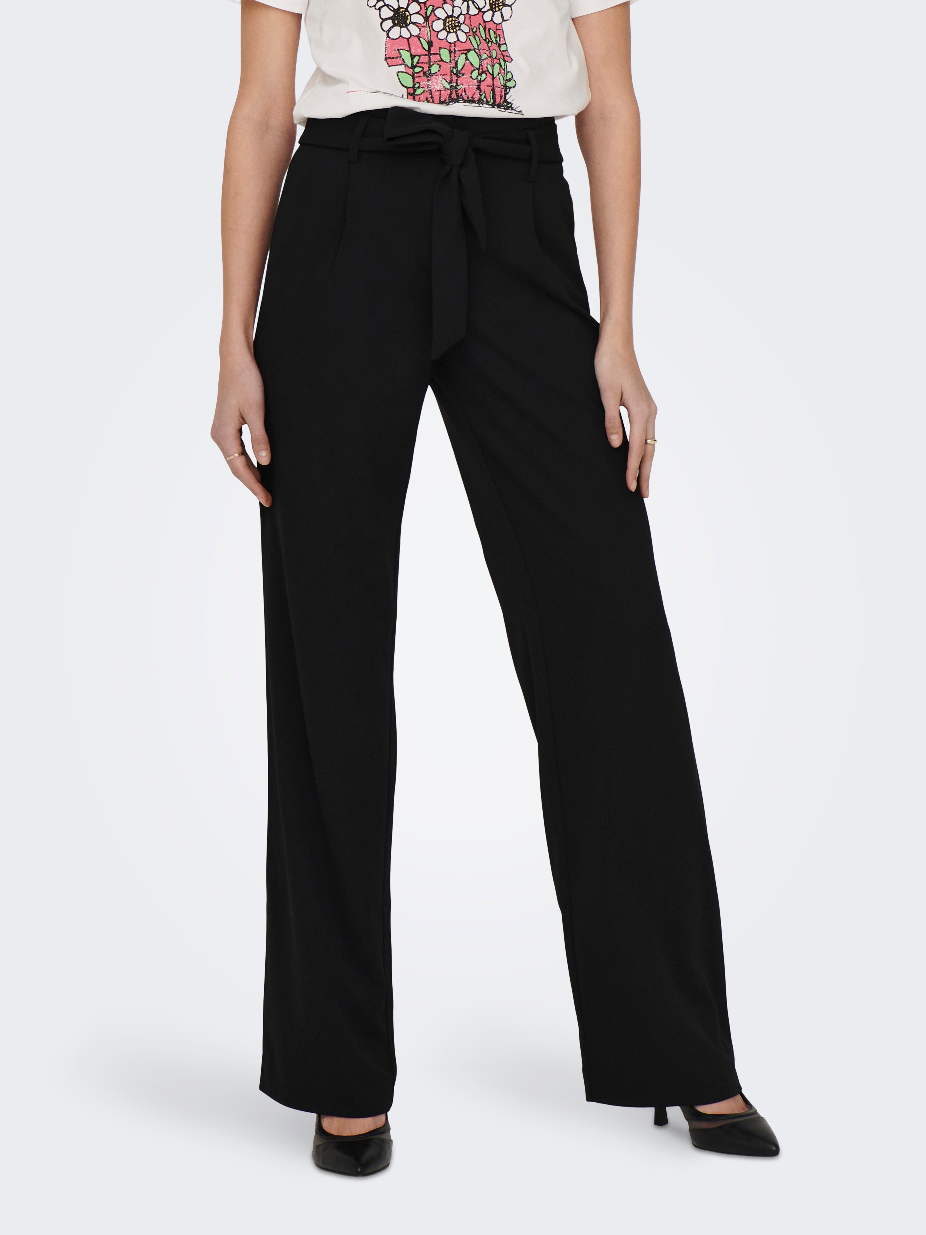 Onlcarolina Gerade Geschnitten Hose Mit Weitem Beinschnitt
