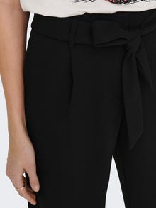 ONLY Pantalons Straight Fit Taille haute -Black - 15278837