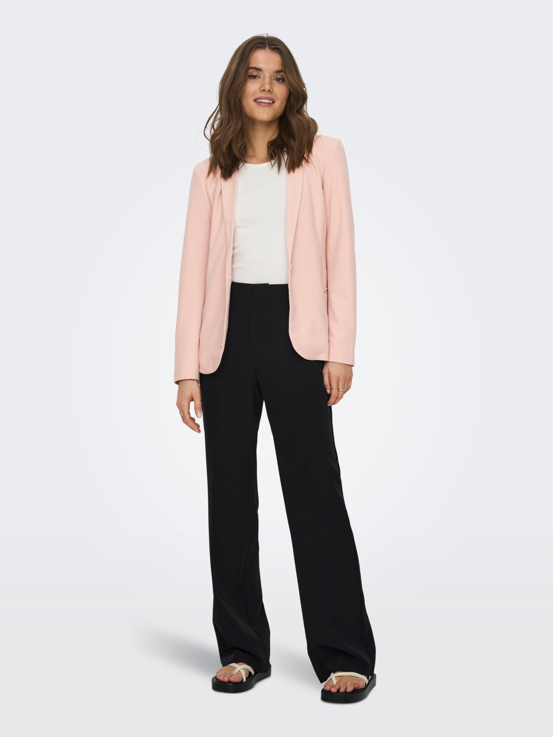 Woman in Pink Blazer and Black Pants  Free Stock Photo