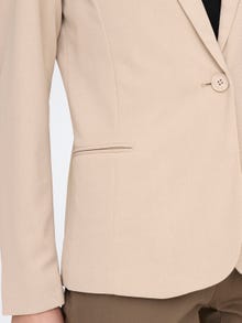 ONLY Slim Fit Innskårede jakkeslag Blazer -Chateau Gray - 15278850