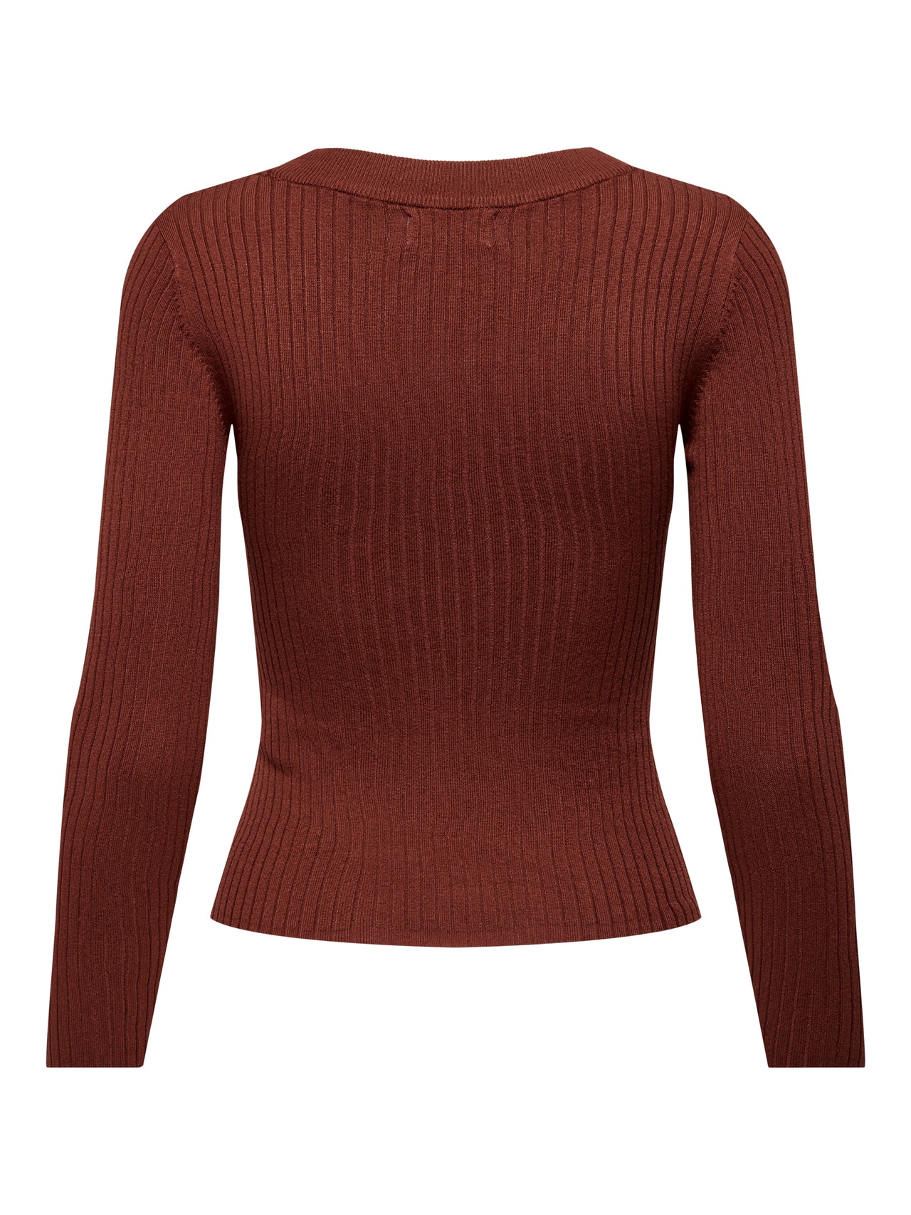 ONLY O-Neck Tall Pullover -Smoked Paprika - 15278867