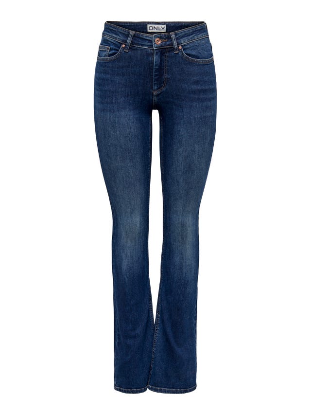 ONLY Flared Fit Middels høy midje Tall Jeans - 15278903