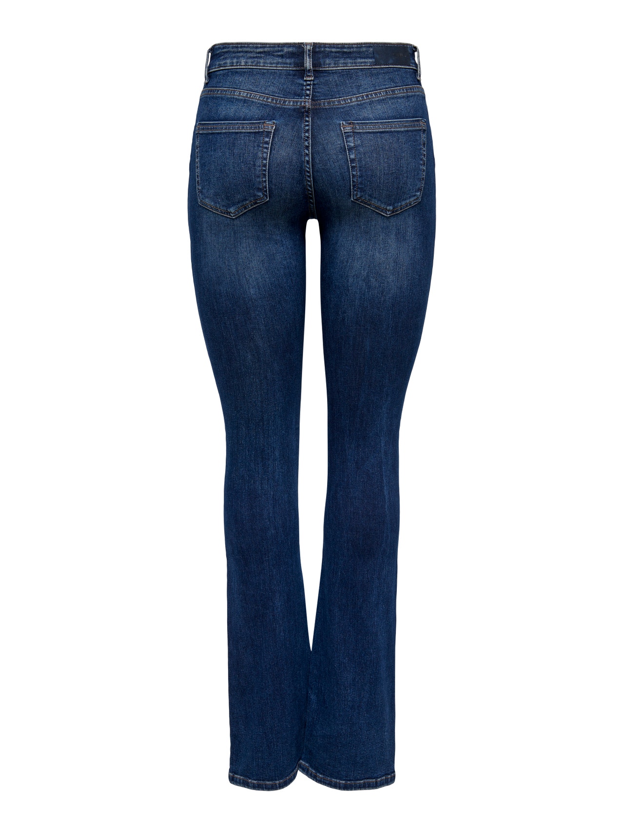 ONLY ONLBlush Mid Waist Flared Jeans -Dark Blue Denim - 15278903