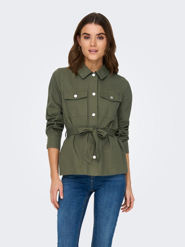 ONLY Belted overshirt - 15278917