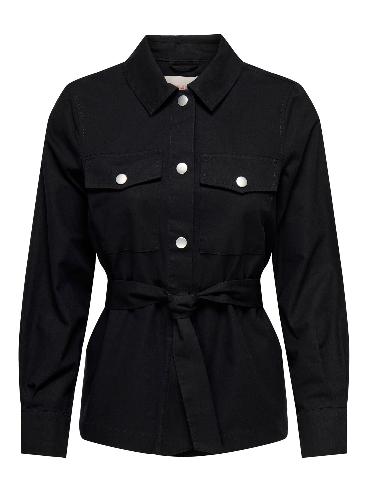 ONLY Loose Fit Shirt collar Shirt -Black - 15278917