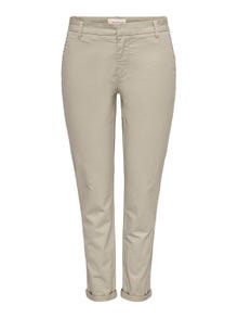 ONLY Regular fit Omvouwbare zomen Broeken -Oxford Tan - 15278920