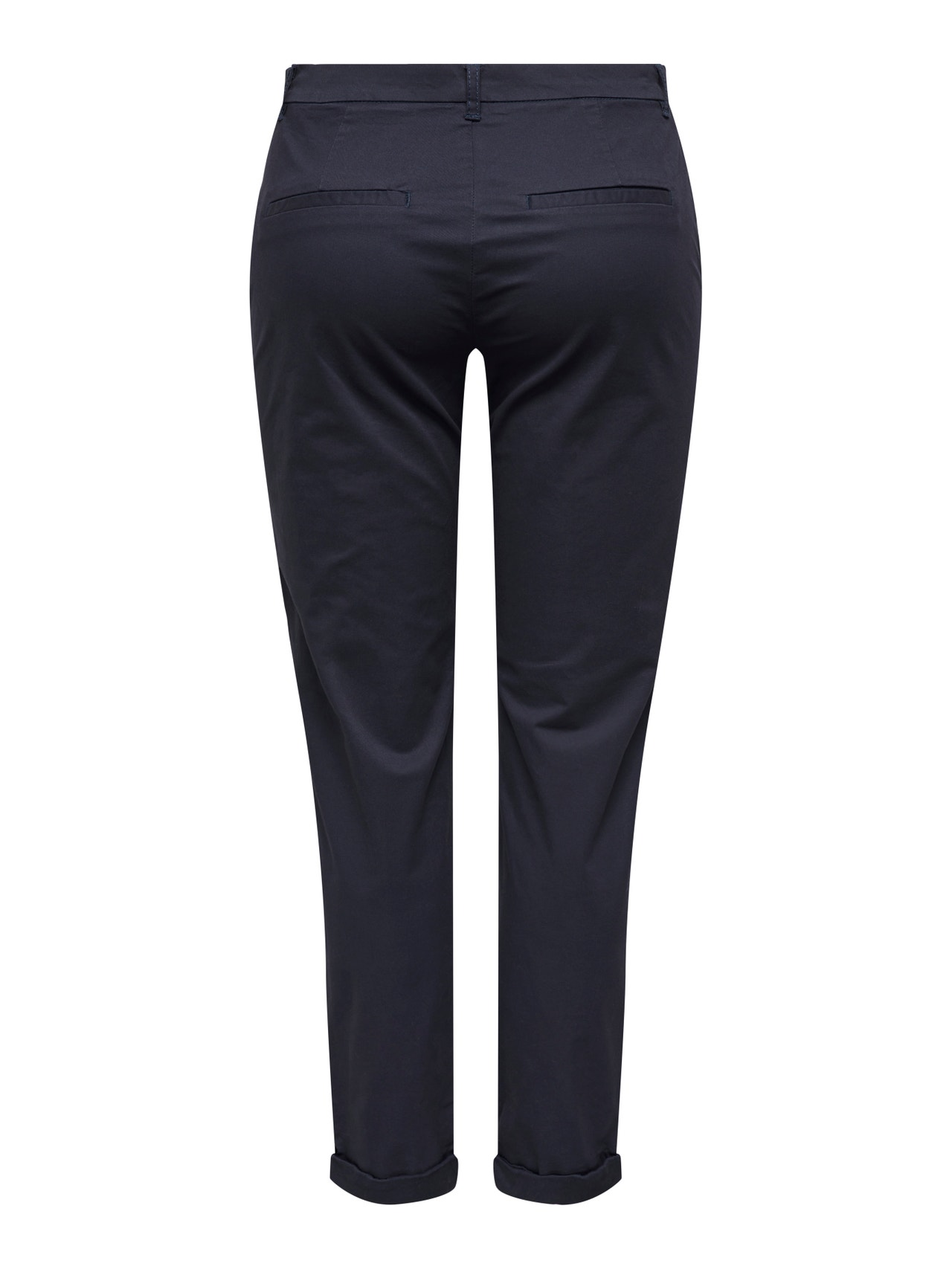 ONLY Regular Fit Fold-up hems Trousers -Night Sky - 15278920