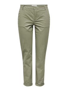 ONLY Regular Fit Fold-up hems Trousers -Mermaid - 15278920