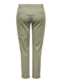 ONLY Regular Fit Fold-up hems Trousers -Mermaid - 15278920