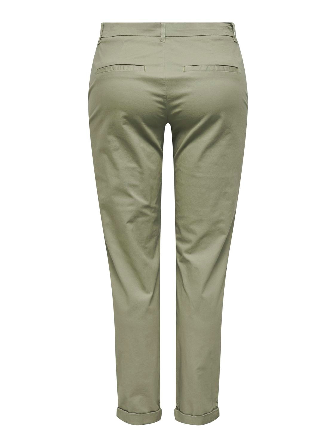 ONLY Regular Fit Fold-up hems Trousers -Mermaid - 15278920
