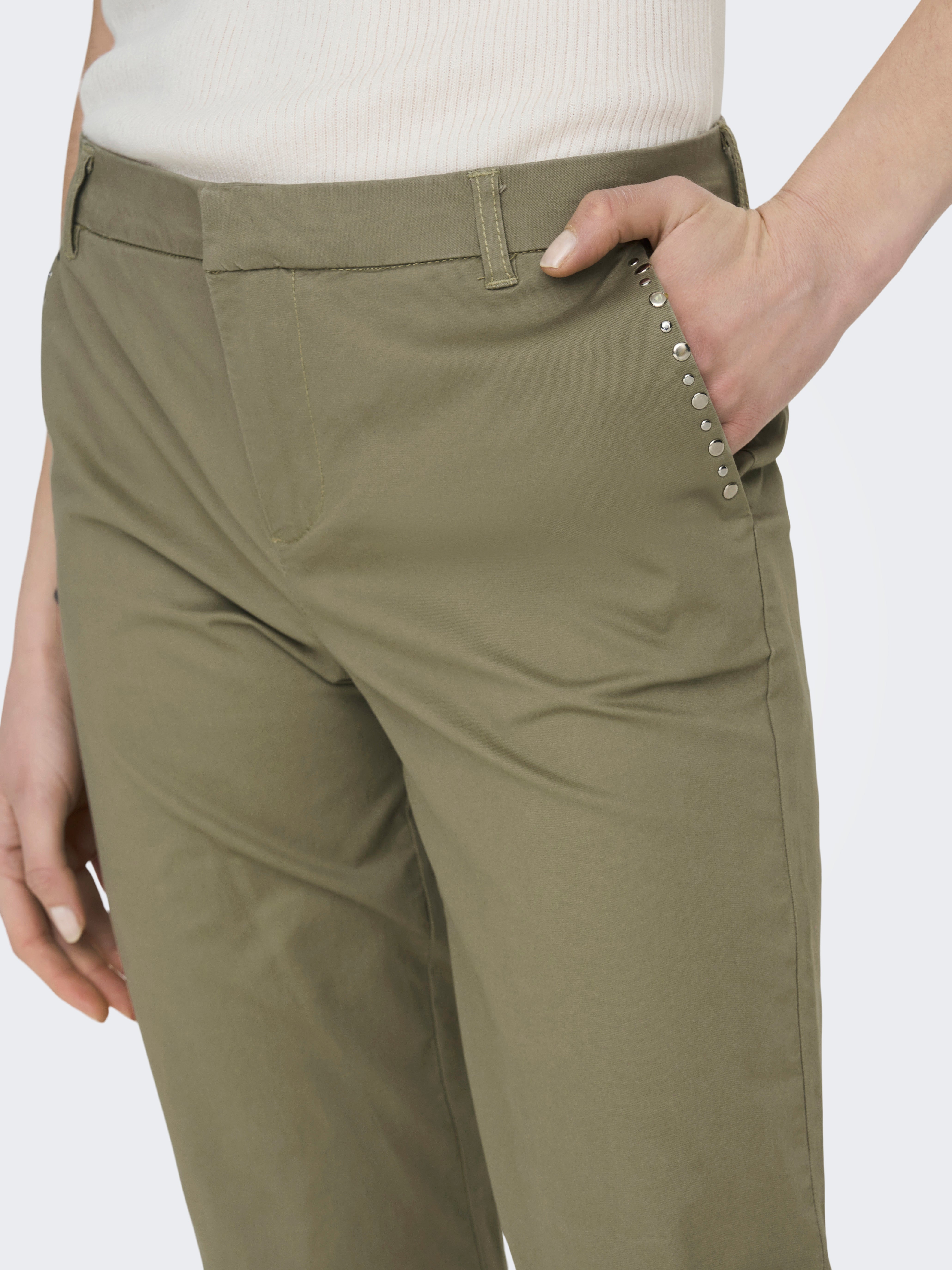 ONLBIANA Normal geschnitten Hose | Mittelgrün | ONLY®