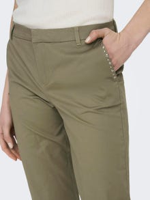 ONLY Regular Fit Fold-up hems Trousers -Mermaid - 15278920