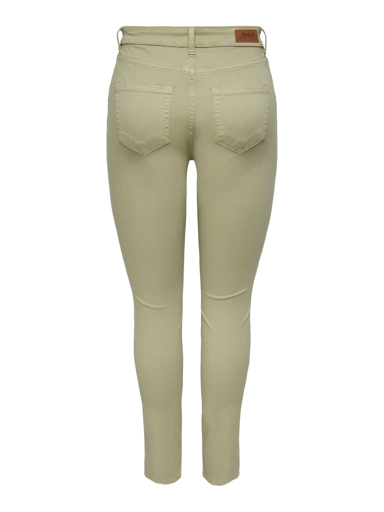 ONLY Pantalons Regular Fit Taille haute -Sage Green - 15278924