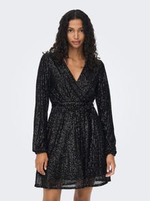ONLY Regular fit O-hals Korte jurk -Black - 15278975